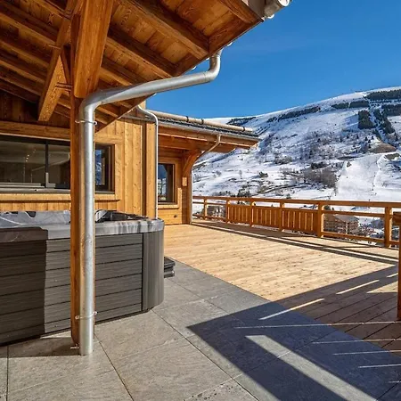 Premiere Loge 12 Pers Vue Dominante Chalet Les Deux Alpes